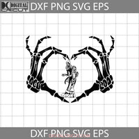 Skeleton Hand Heart Svg Halloween Cricut File Clipart Png Eps Dxf