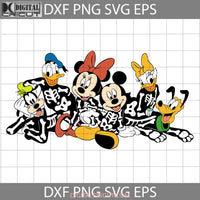 Mickey And Friends Skeleton Masquerade Svg Halloween Cricut File Clipart Png Eps Dxf