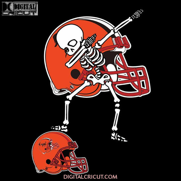 Cleveland Browns Svg, Skull Dabbing Svg, Cricut File, Clipart, NFL Svg, Football Svg, Sport Svg, Love Football Svg, Png, Eps, Dxf