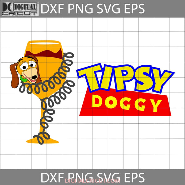 Slinky Dog Wine Svg Cartoon Cricut File Clipart Png Eps Dxf