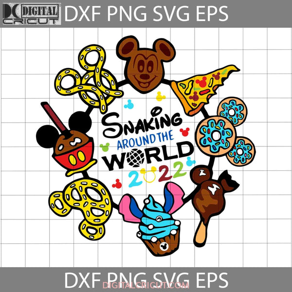 Snacking Around The World Svg Childhood Memory Svg Cartoon Cricut File Clipart Png Eps Dxf