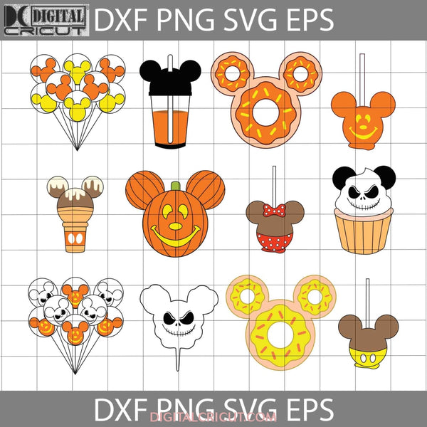 Snacks Halloween Svg Bundle Svg Cricut File Clipart Png Eps Dxf