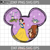 Snow White Princess Mouse Svg Head New Cartoon Cricut File Clipart Png Eps Dxf