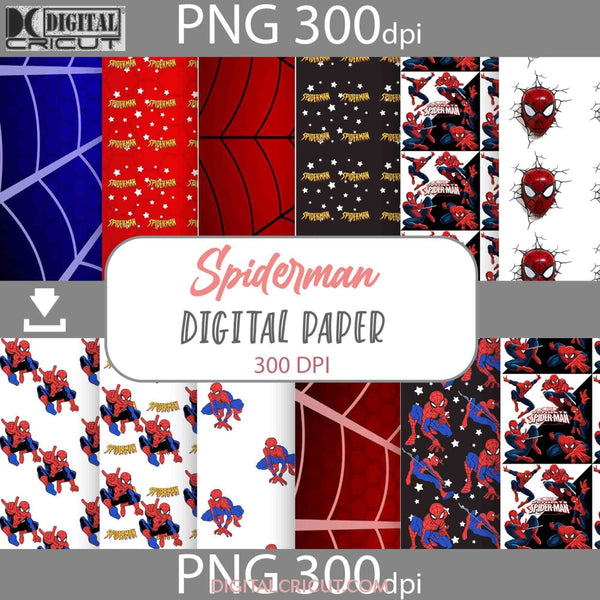 Spider Seamless Pattern Digital Papers Scrapbook Paper Background Wallpaper 12*12Inches -300Dpi