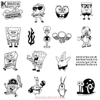 SpongeBob SquarePants Svg, Cartoon Svg, SpongeBob Svg, SpongeBob Face Svg, Cricut File, Clipart, Funny Cartoon Svg, Png, Eps, Dxf1