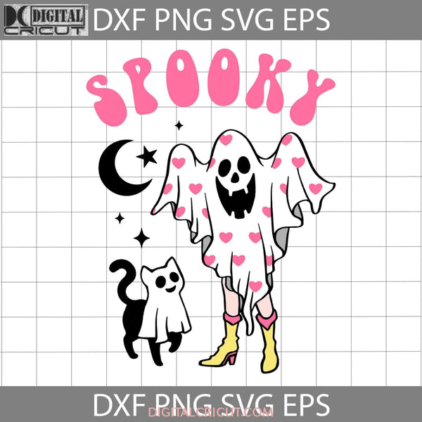 Spooky Cat Svg Halloween Svg Cricut File Clipart Png Eps Dxf