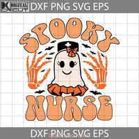 Spooky Nurse Ghost Bow Svg Halloween Cricut File Clipart Png Eps Dxf