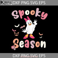 Spooky Season Svg Cute Ghost Daisy Duck Boo Costume Halloween Cricut File Clipart Png Eps Dxf