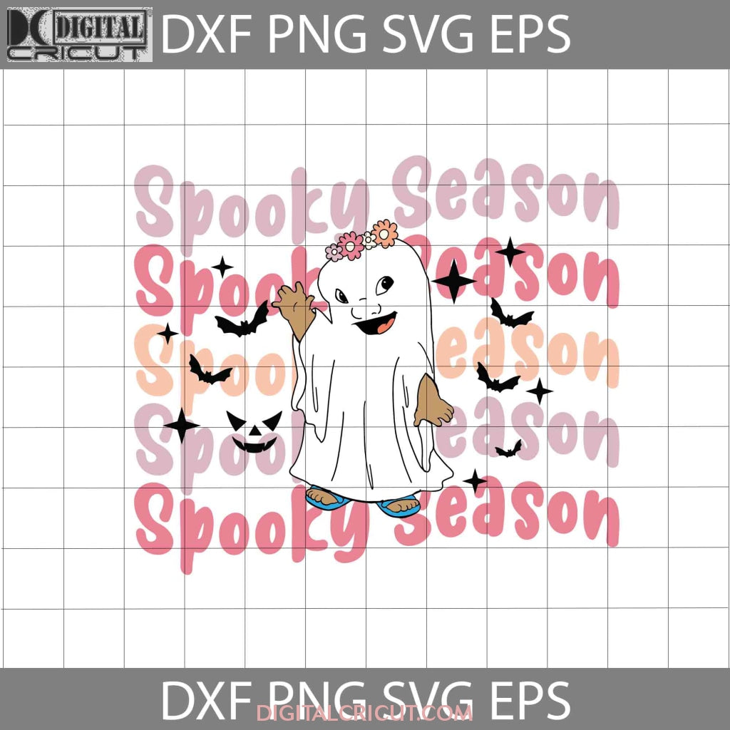 Spooky Season Svg, Cute Ghost Svg, Lilo Boo Svg, Lilo Costume Ghost Svg ...