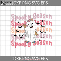 Spooky Season Svg Cute Ghost Lilo Boo Halloween Cricut File Clipart Png Eps Dxf