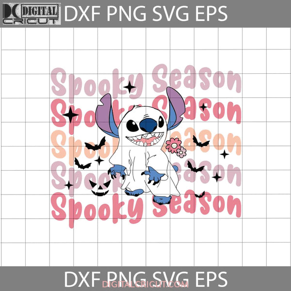 Spooky Season Svg Stitch Boo Halloween Cricut File Clipart Png Eps Dxf