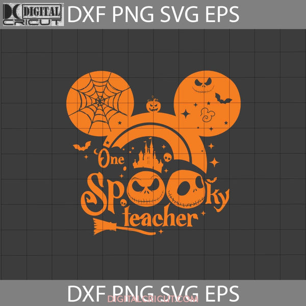 Spooky Teacher Svg Mickey Head Svg Halloween Cricut File Clipart Png Eps Dxf