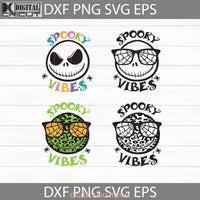 Spooky Vibes Svg Jack Wears Glasses Bundle Halloween Cricut File Clipart Png Eps Dxf