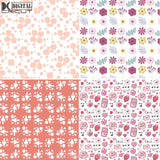 Spring Valentine Hearts Digital Papers Scrapbook Pattern Paper Background Wallpaper 12*12Inches