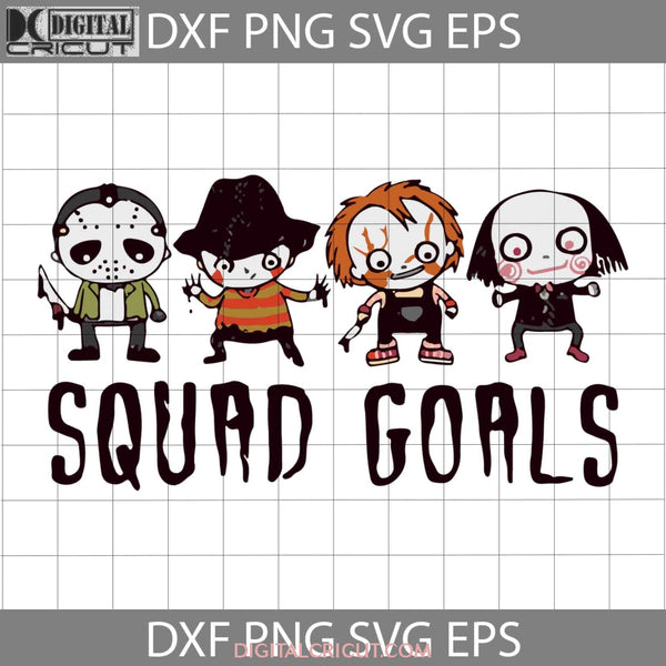 Squad Goals Svg Chucky Svg Horror Movie Characters Friends Svg Halloween Gift Cricut File Clipart