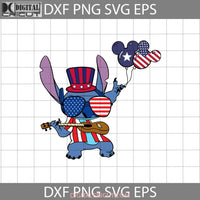 Stitch America Svg Loves 4Th Of July Usa Flag Independence Day Lilo And Cricut File Clipart Png Eps