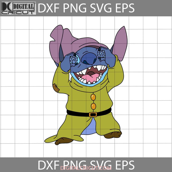 Stitch As Dopey Svg Snow White Cartoon Cricut File Clipart Png Eps Dxf