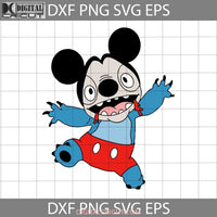 Stitch Face Mickey Cute Svg Cartoon Cricut File Clipart Png Eps Dxf