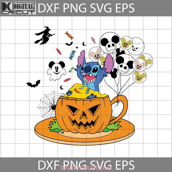 Stitch Halloween Cup Svg Cricut File Clipart Png Eps Dxf