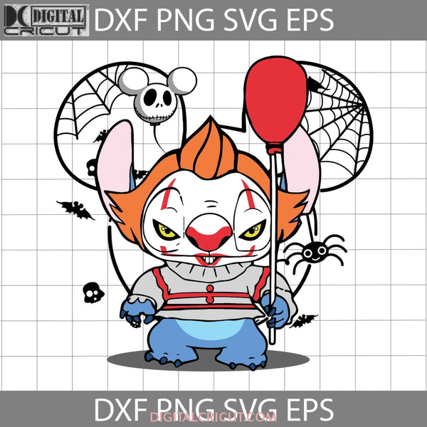 Stitch Hallowwen Svg Halloween Cricut File Clipart Png Eps Dxf