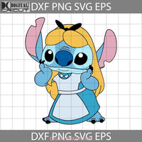 Stitch Inspired Alice Svg In Wonderland Cartoon Cricut File Clipart Png Eps Dxf