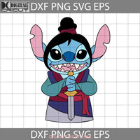 Stitch Inspired Mulan Svg Cartoon Cricut File Clipart Png Eps Dxf