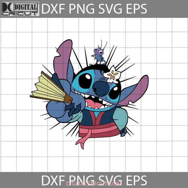 Stitch Inspired Mulan Svg Princess Cartoon Cricut File Clipart Svg Png Eps Dxf