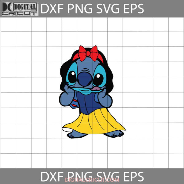 Stitch Inspired Snow White Svg Princess Cartoon Cricut File Clipart Svg Png Eps Dxf