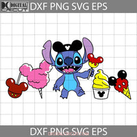 Stitch Land Snacks Mickey Mouse Ears Svg Cartoon Cricut File Clipart Png Eps Dxf