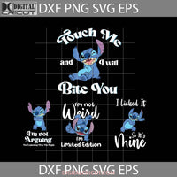 Stitch Quotes Svg Bundle Cartoon Cricut File Clipart Png Eps Dxf