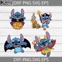 Stitch Svg Halloween Bundle Cricut File Clipart Png Eps Dxf