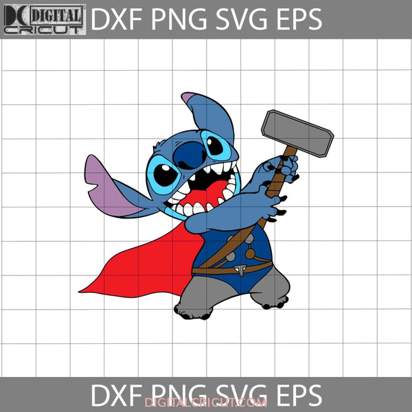 Stitch Inspired Thor Svg Superhero Cartoon Cricut File Clipart Png Eps Dxf