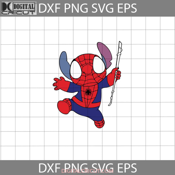 Stitch Inspired Spiderman Svg Superhero Cartoon Cricut File Clipart Png Eps Dxf