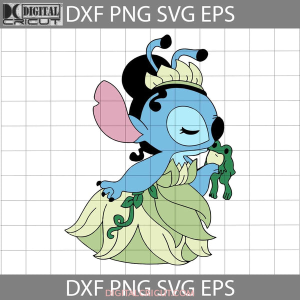 Stitch Tiana Princess Svg Frog Cartoon Cricut File Clipart Png Eps Dxf