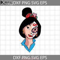 Mulan Sugar Skull Svg Princess Cartoon Svg Halloween Cricut File Clipart Png Eps Dxf