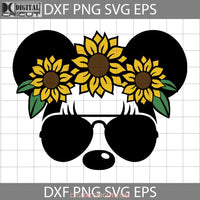 Sunflower Mickey Mouse Svg Cricut File Clipart Png Eps Dxf