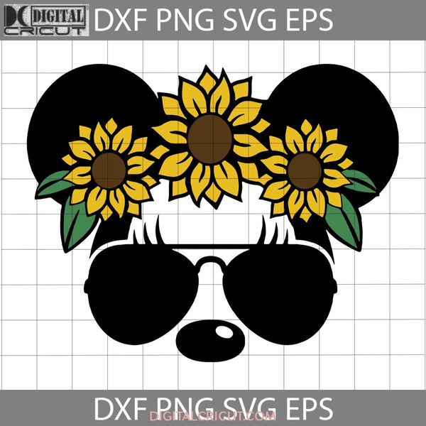 Sunflower Mickey Mouse Svg Cricut File Clipart Png Eps Dxf