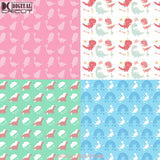 Sweet Dinos Seamless Pattern Digital Papers Scrapbook Paper Background Wallpaper Dinosaur