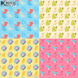 Sweet Dinos Seamless Pattern Digital Papers Scrapbook Paper Background Wallpaper Dinosaur