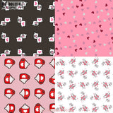 Sweet Hearts Valentine Digital Papers Scrapbook Pattern Paper Background Wallpaper 12*12Inches