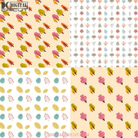 Sweet Pastel Trees Forest Seamless Pattern Scrapbook Papers Paper Background Wallpaper 12*12Inches