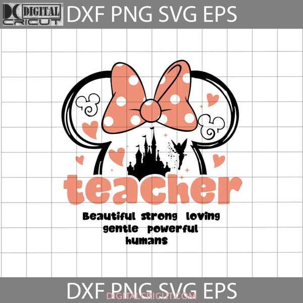 Teacher Svg Minnie Back To School Cricut File Clipart Png Eps Dxf