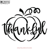 Thankful Pumpkin Fall Svg, Cricut File, Silhouette Cameo, Pumpkin Svg, Clipart, Fall Svg