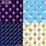 The Adventures Of Frog Seamless Pattern Digital Papers Scrapbook Paper Background Wallpaper