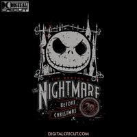 The Nightmare Before Christmas Halloween Svg, Halloween Svg, Nightmare Svg, Jack Skellington Svg, Cricut, Clipart