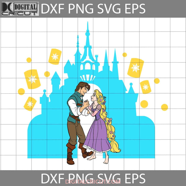 The Princess And Prince Are On Boat Svg Tangled Cartoon Cricut File Clipart Png Eps Dxf