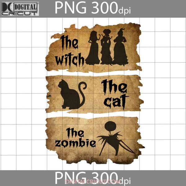 The Witch Png Cat Zombie Halloween Images Digital 300Dpi