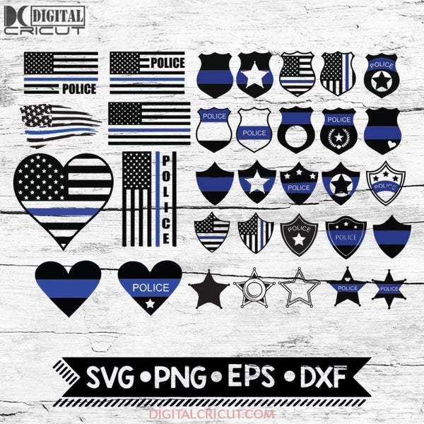 Thin blue Line Svg, Police Svg, Police Badge Svg, American Flag Svg, Blue Lives Matter Svg, Bundle