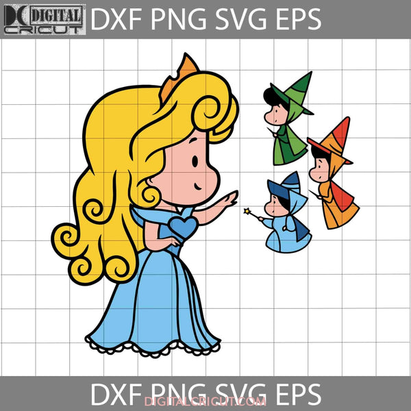 Three Little Fairies Svg Princess Aurora Cartoon Cricut File Clipart Png Eps Dxf