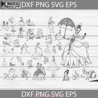 Tiana Mandala Svg Princess Bundle Cartoon Cricut File Clipart Png Eps Dxf